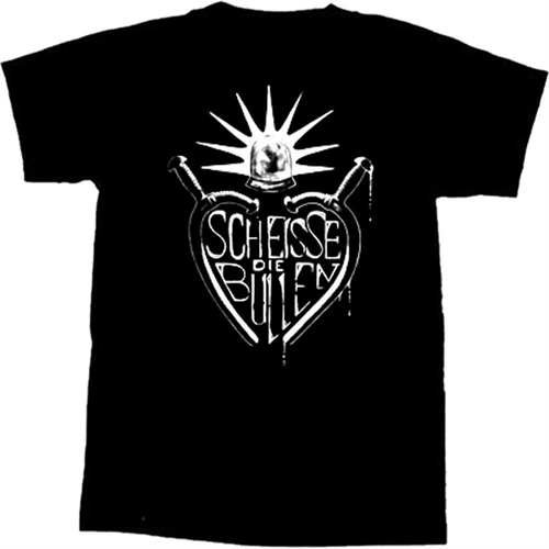 Scheisse Die Bullen - Gummikn�ppel, T-Shirt
