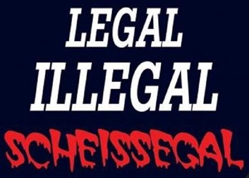 Legal, Illegal - Aufkleber