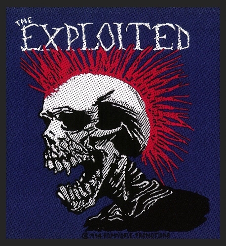 Exploited - Multicolour Mohican Skull, Aufn�her