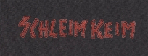 Schleimkeim - Schriftzug, Aufn�her