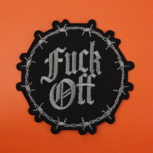 Fuck Off Stacheldraht - Aufn�her