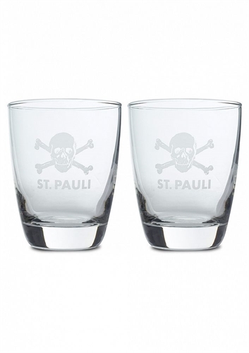 FC St. Pauli - Totenkopf, Gl�ser 2er Set