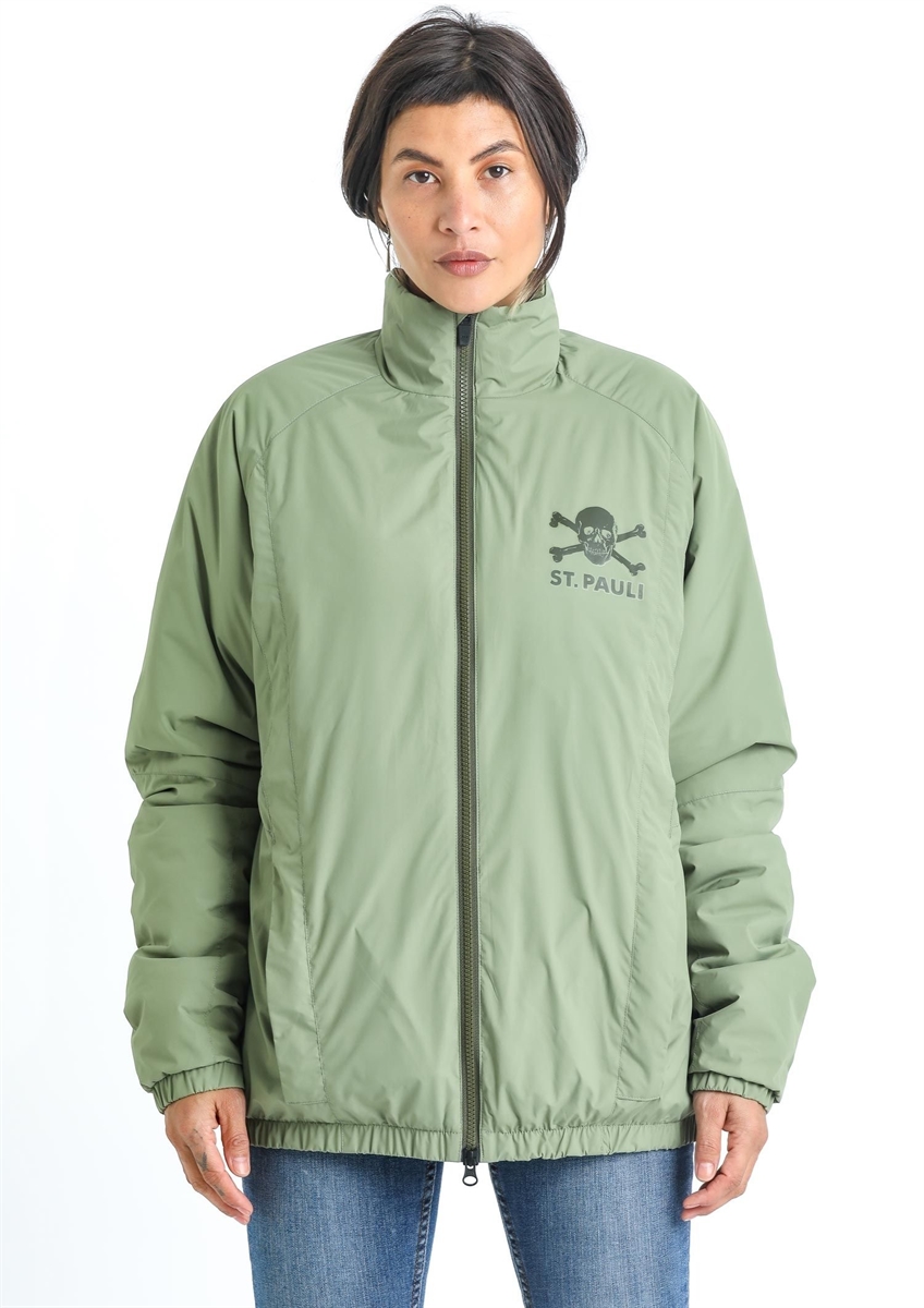 FC St. Pauli - Puffy Totenkopf oliv, Jacke