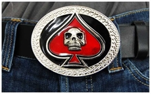 Skull  N Spade - G�rtelschnalle