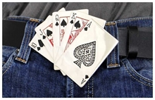 Poker Karten - G�rtelschnalle