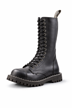 Steel - Full Black, 15-Loch Boots